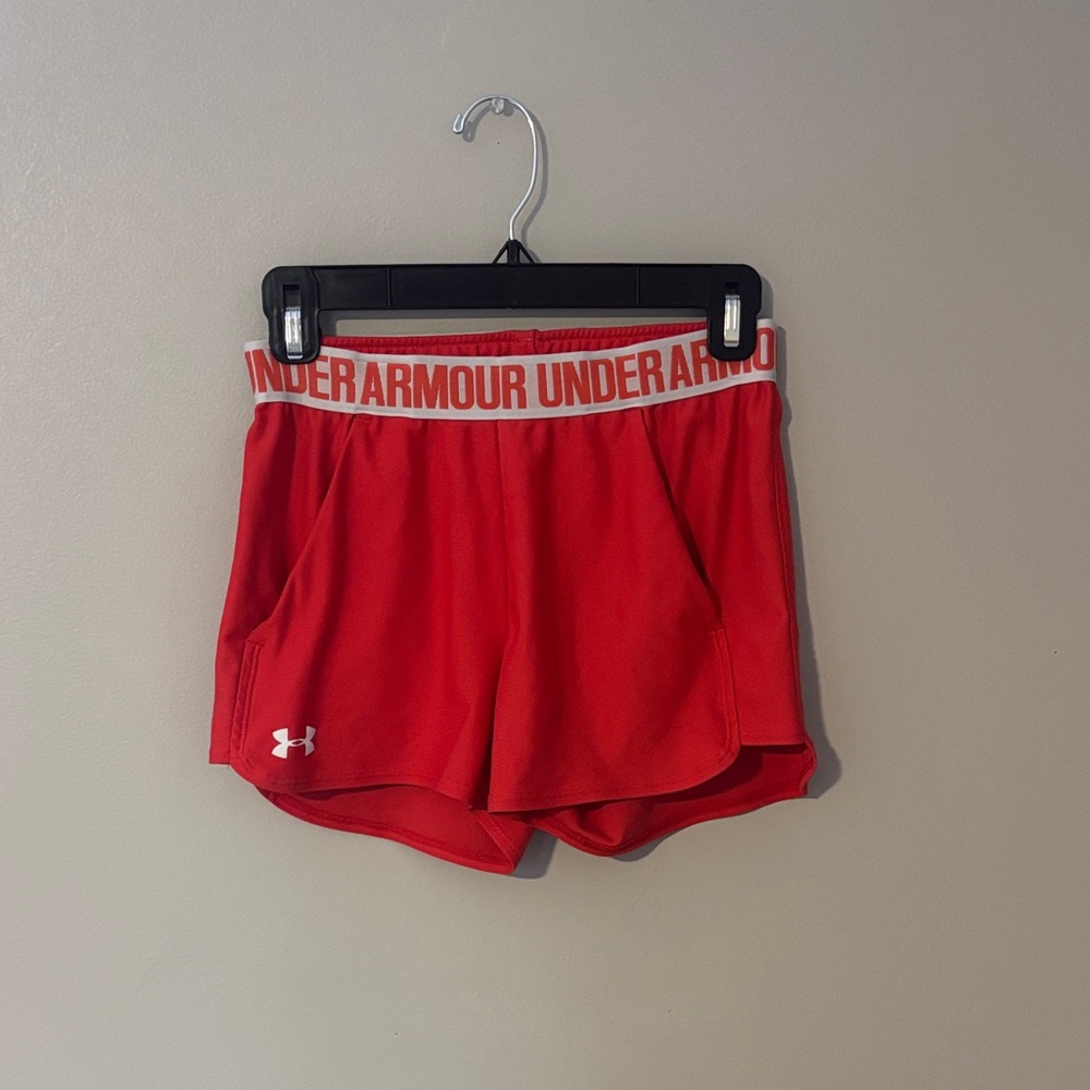 Under Armour Women's Athletic Red Shorts